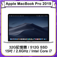 【福利品】Apple MacBook Pro 2019 15吋 2.6GHz六核i7處理器 32G記憶體 512G SSD (A1990)