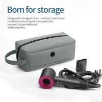 Storage Bag Organizer Travel for Dyson Hair Supersonic Hair Dryer Case, Portable Dustproof Dryer Hair Straightener Attachments