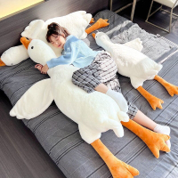 網紅大白鵝抱枕毛絨玩具鵝安撫玩偶趴趴鵝大鵝抱枕床上陪睡娃娃