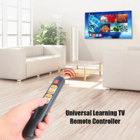 Universal 6 Keys Learning Remote Control Big Yellow Button Copy Infrared Control