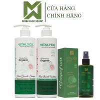 Combo dầu gội xả, xịt bưởi phục hồi chống rụng kích mọc tóc Vitalycil Grapefruit 470ML + 100ML 【Chín