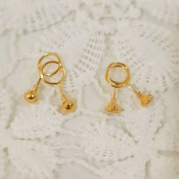 Anting Toge Mata Putih Bayi 1/4 gram Emas Muda