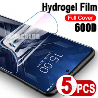5PCS Full Cover Phone Hydrogel Film For Xiaomi Black Shark 5 4 Pro Screen Protector Water Gel For Shark 4Pro 5Pro Not Glass 600D
