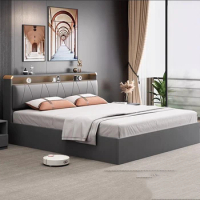 Bedroom Frame Bed Children King Size Single Massage Luxury Bed Girls Full Wooden Japanese Platform Muebles Modern Furniture