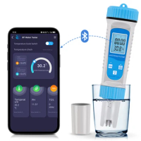 Bluetooth 6 in 1 TDS Meter Digital Water Tester EC TDS SALT SG Temperature PH Meter Aquarium Water Tester Pool Accessories