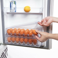 加厚帶蓋透明雞蛋盒冰箱側門蛋盒家用蛋格雞蛋保鮮收納盒蛋架蛋托