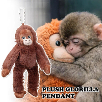 Đồ chơi thú nhồi bông gorila 20 cm, móc khóa, đồ treo gorila mềm mại, mini dễ thương, mô hình khỉ ch