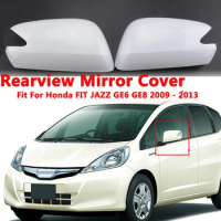 Rhyming Rearview Mirror Housing Side Mirror Cover With Signal Lamp Hole Fit For Honda FIT JAZZ GE6 GE8 2009-2013 Car Accessories