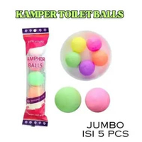 Kamper Ball Kapur Barus Besar Penghilang Bau isi 5 Pcs / Kapur Barus Besar isi 5 / Kamper Bola Besar