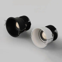 Dimmable Recessed Anti Glare COB LED Downlights 10W 15W 18W LED Ceiling Lamps Indoor Lighting AC110V/220V