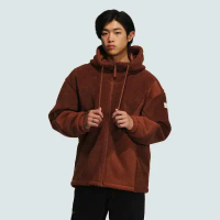 【adidas】ST MIX KNJKT IP4975 男 連帽 外套 亞洲版 運動 訓練 休閒 寬鬆 保暖 冬季 咖-XL
