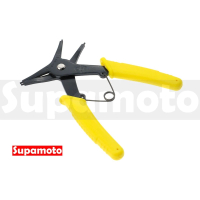 【Supamoto】兩用C型環夾卡簧鉗(二合一/彈簧卡鉗/扣環鉗/外卡/內卡/軸用/鋼圈/C型扣)