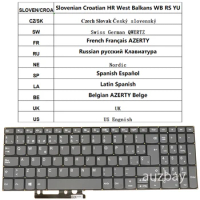 Keyboard For Lenovo Ideapad C340-15IML C340-15IWL S340-14API S340-14IWL SLOVEN/CROA Czech Slovak Swiss Russian French AZERTY