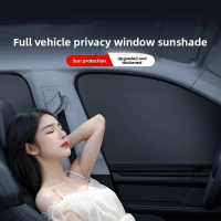 Car Sunshade Curtain Window Magnetic Sun Protection Heat Insulation Cloth Cover Sunshade Blocker Car