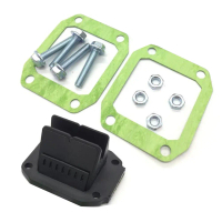 1 pc katup reed gentian karbon untuk Honda CR80R (1980, 2002), CR85R (2003, 2007); bahan ABS; bahagi
