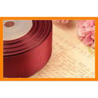 FTN 1 Meter Pita Grosgrain 4 cm Merah Hati GG23 FTN Craft BEADWORKS BAHAN CRAFT