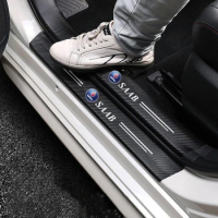 Carbon Fiber Car Sticker Car Door Trunk Protective Strip Anti Scratch Decal For Saab 93 95 Saab 9-3 9-5 900 9000