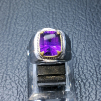 Batu Bungur Ring Monel Handmade