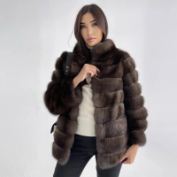 Real Fur Coat Natural Fox Fur Coat Winter Jackets For Women 2023 Best Selling Warm Fur Jacket With Lapel