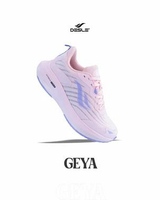 Desle Geya / Sepatu Olahraga Santai Desle Original / Sepatu Jogging Jalan Wanita Ori Pink Ungu 37