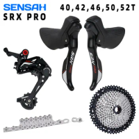 SENSAH SRX PRO 1X11 Speed Bicycle Groupset with 11s 11V Shifter Front/ Rear Derailleurs, Cassette Chain for Gravel Bike parts