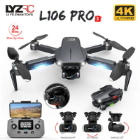 L106 Pro 3 Drone 5G WIFI FPV Foldable GPS RC Quadcopter with 4K Camera 3-Axis Gimbal Professional Brushless Helicopters Toys