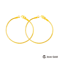 Jove Gold 漾金飾 經典彌月成對黃金手環