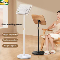 MoZhao Floor Book Stands Lifting Telescopic Bookshelf Sheet Music Stand Picture Book Clip Fixed Book Stand Reading Stand