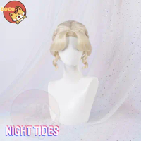 CoCos Game Identity V Bloody Queen Night Tides Cosplay Wig Game Identity V Mary Cosplay New Skin Night Tides Cosplay Gold Hair