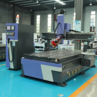 ATC CNC Router 4Axis Machinery MDF Cutting Kitchen Cabinet Furniture Making Machine Wood Carving 1325 4*8ft