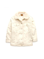 เสื้อคลุมภายนอกผู้หญิง 3591 SHERPA DENIM JACKET สี ครีม