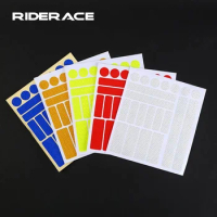 Reflective Tape Bicycle Adhesive Stickers Safety Decals Fluorescent Cycling Bike Wheel Frame Strip Sticker Warning Reflective