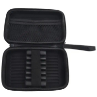 Darts Case Darts Bag Portable Shafts Sports Organiser With Mesh Pockets Black Carrying Storage Multi-functional