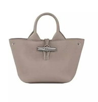 Longchamp Le Roseau Small Handbag Clay Leather With Longstrap
