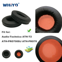 Replacement Ear Pads for Audio-Technica ATH-T2 ATH-PRO700DJ ATH-PRO70 Headset Parts Leather Earmuff Earphone Sleeve Cover