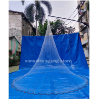 SAMUDRA AGUNG STORE JALA IKAN JALA UDANG 2,1 METER METER BAHAN SENAR 028  LUBANG JARI KELINGKING JAL