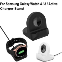 Silicone Charge Stand Holder for Samsung Galaxy Watch 4/ 3/ active 2 1 Smartwatch Charger Cradle Dock Accessories