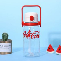 新款雙飲提手塑膠杯大容量戶外水杯平行進口