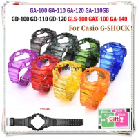 Bracelet Watch Frame Bezel Strap Band GA-110 GB110 GA100 GD-120 GLS-100 GA140 Cover Wrist Protective Case GA110 GLS100 Watchband