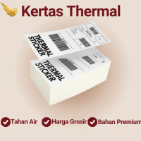 Kertas Thermal Ukuran A6 100 X 150 X 65 mm / Sticker Thermal / Label Pengiriman / Sticker Label Prin