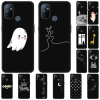 For OnePlus Nord N100 Case Black Silicone Soft Back Cover Case For One Plus Nord N 100 OnePlus Nord N100 Phone Cases Cover Funda
