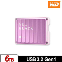 WD威騰 黑標 P10 Game Drive 6TB (粉紅特仕版) 2.5吋行動硬碟原價5870(省680)