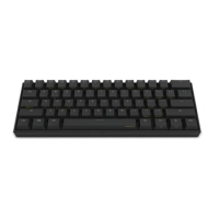 Mini Portable Wireless Bluetooth 60% Mechanical Keyboard Red Blue Brown Switch Gaming Keyboard Detachable Cable(Black)