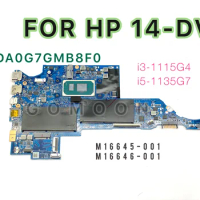 For HP Pavilion 14-DV 14-DV0511SA Motherboard DA0G7GMB8F0 CPU i3-1115G4 M16645-601 I5-1135G7 M16646-001 Working Good