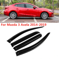 For Mazda 3 Axela 2014 2015 2016 2017 2018 2019 Car Side Window Visor Deflector Windshield for Rain Guard Shields Shelters