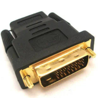 1 + 24-pin HDMI adapter DVI to HDMI interfaces DVI male pin DVI to HDMI socket contact