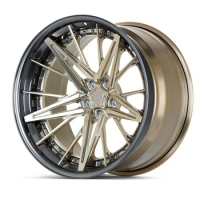 Wheel Rims Golden Multi Spokes 18 19 20 21 22 23 24 Inches 5x114.3 Forged Alloy Car Wheels Passenger Car Rims For Lexus es