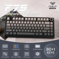 ROBOT X AULA F75 Pro Keyboard Mekanis Nirkabel 75% Hot-Swappable [GARANSI RESMI 1 TAHUN] RGB Backlit
