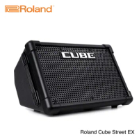 Roland Cube Street EX Amplifier For Acoustic Electric Guitar And Busking Battery-Powered 50-Watt Stereo Amplifier Speaker