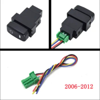 1PC 12V red LED DRL Battery power supply Steering Sheel fan Switch Button For Mitsubishi Outlander 06-12 Pajero Wings